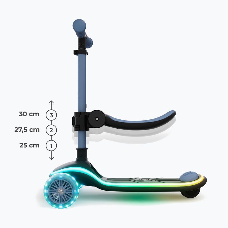 Vaikiškas triratis paspirtukas Kinderkraft Raket Up blue 11