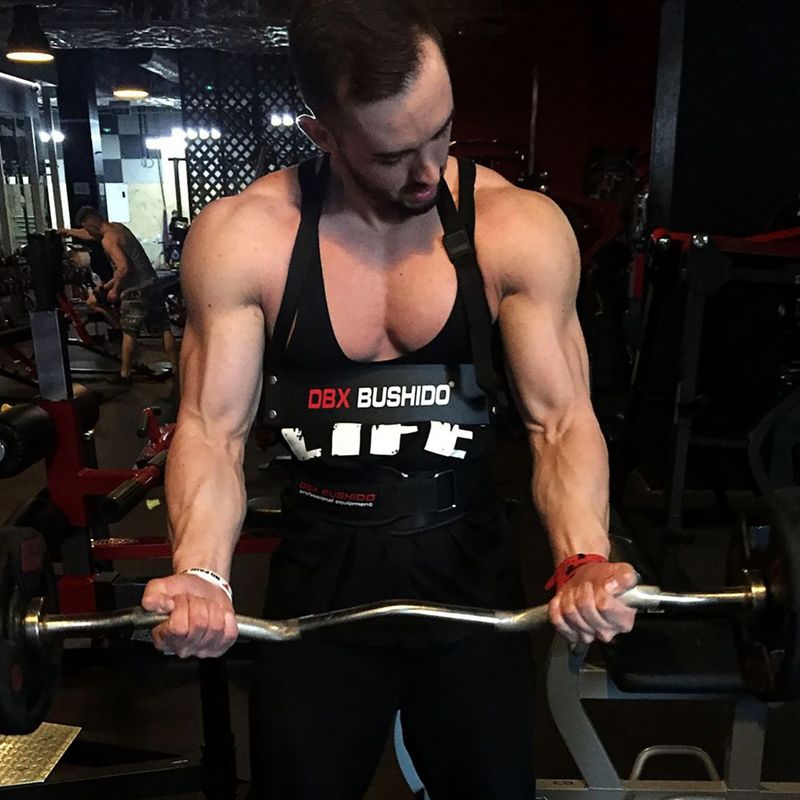Bicepso treniruoklis DBX BUSHIDO Arm Blaster juodas 4