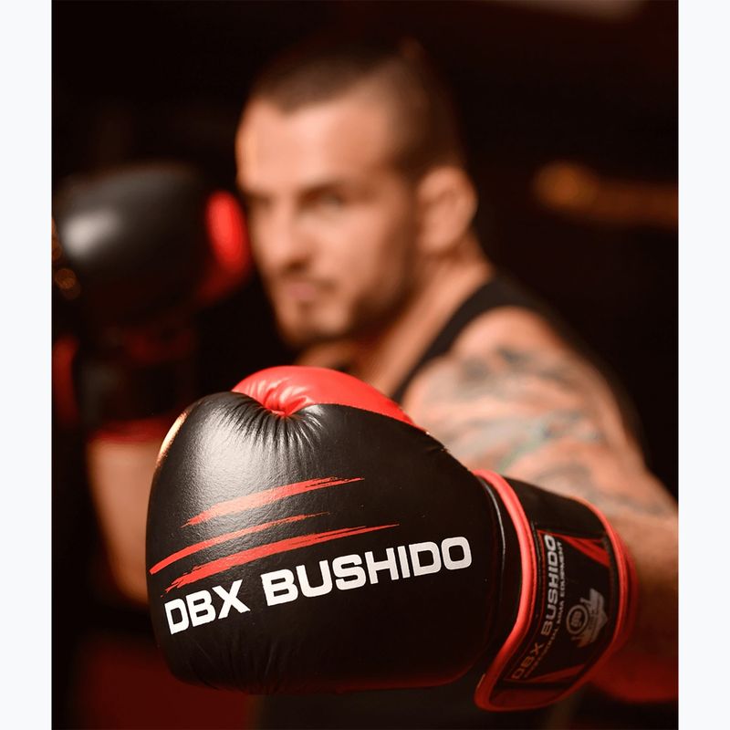 DBX BUSHIDO odinės sparingo treniruočių pirštinės juodos ARB-415 17