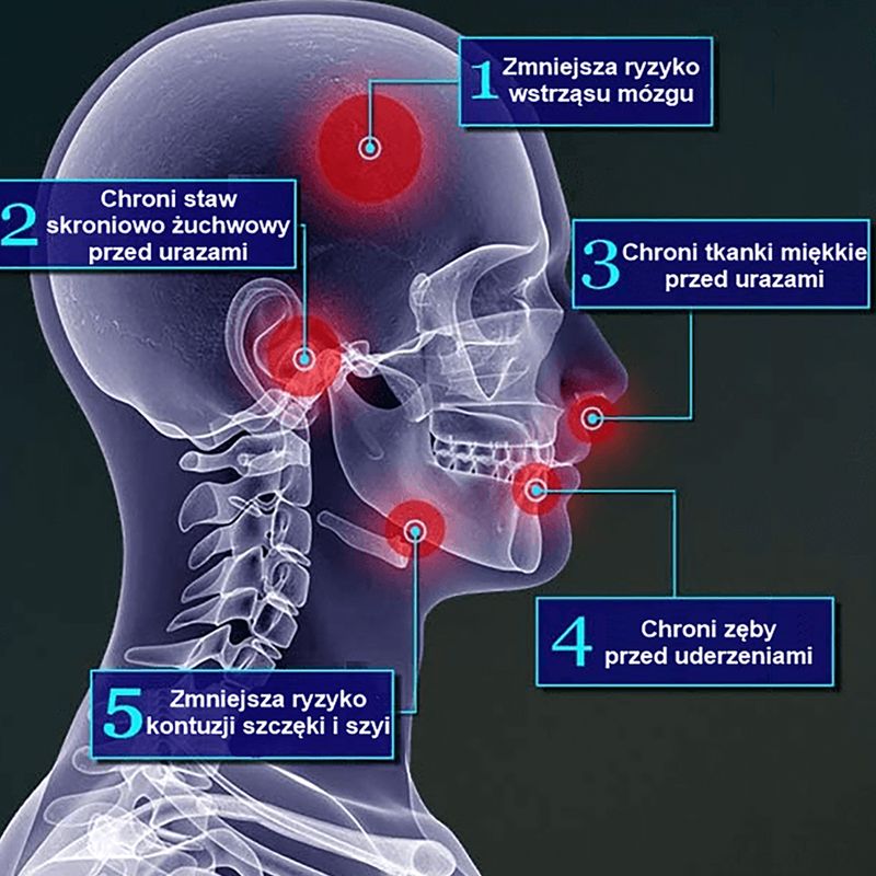 DBX BUSHIDO žandikaulių apsaugos + dėžutė raudona Arm-100018-RED 11