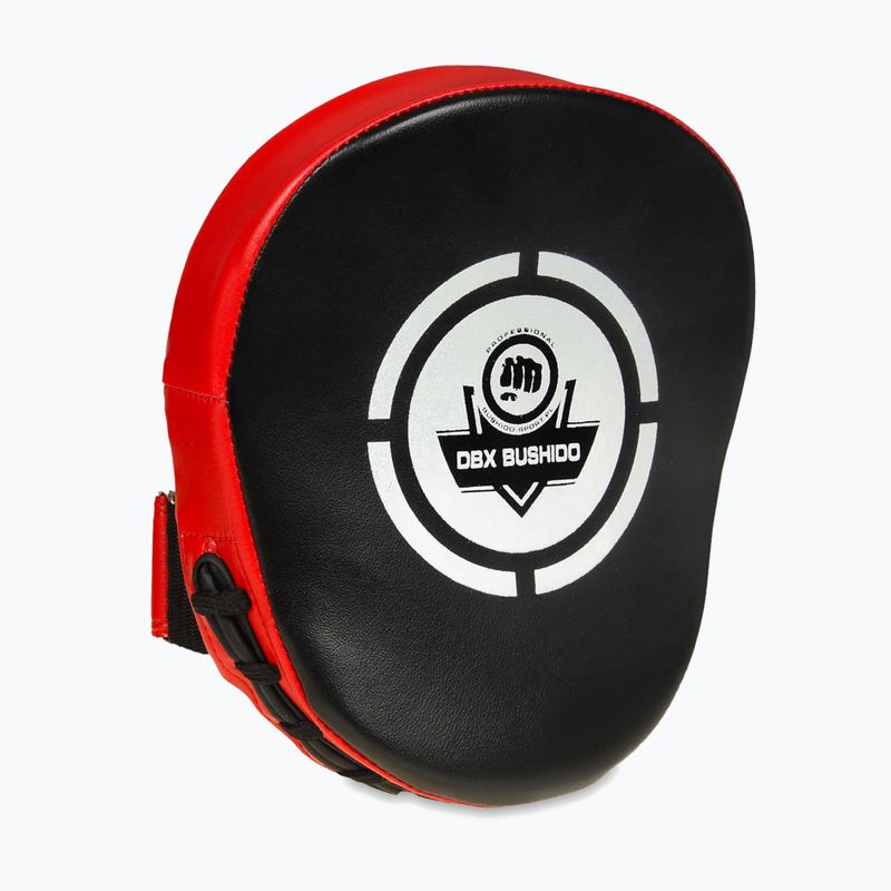 Treniruotės letenos treneriui DBX Bushido Mini 2 pcs black/red/white 3
