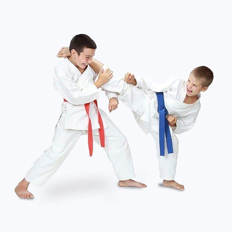 DBX BUSHIDO ARK-3102 vaikiški karategi su diržu balti 7