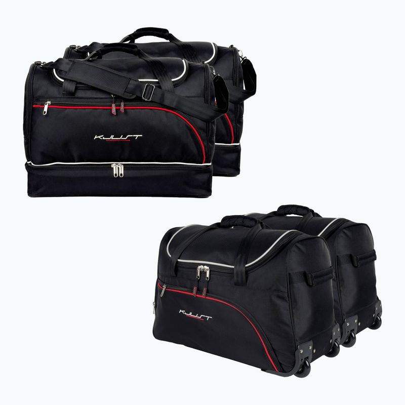 Bagažinės krepšių komplektas KJUST Alfa Romeo Giulietta Nuova 2010-2020 3 vnt. Juodas