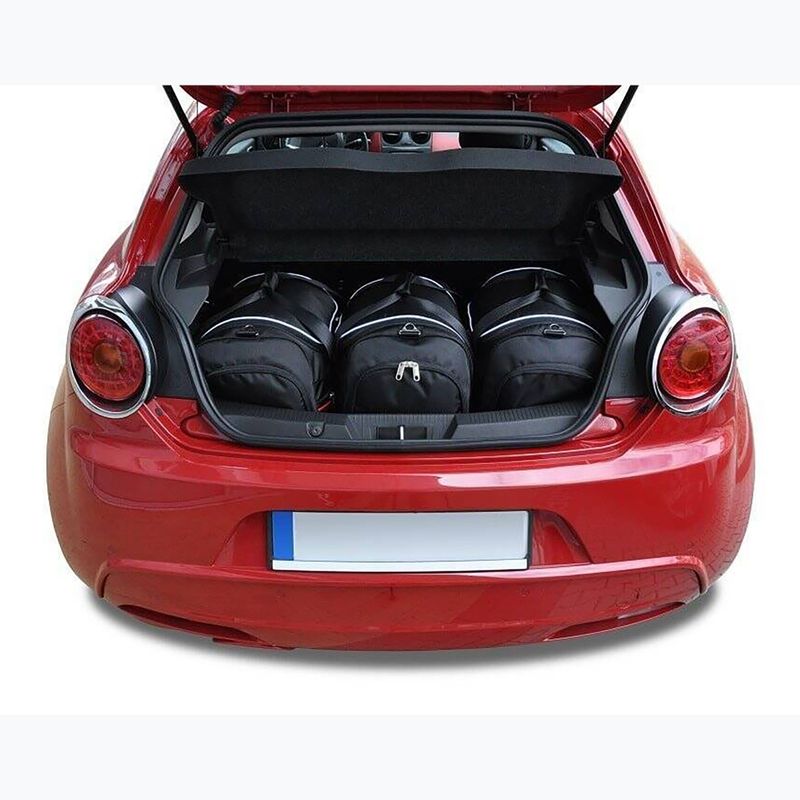 Bagažinės krepšių komplektas KJUST Alfa Romeo Mito Hatchback 2008-2018 3 vnt. Juodas 11