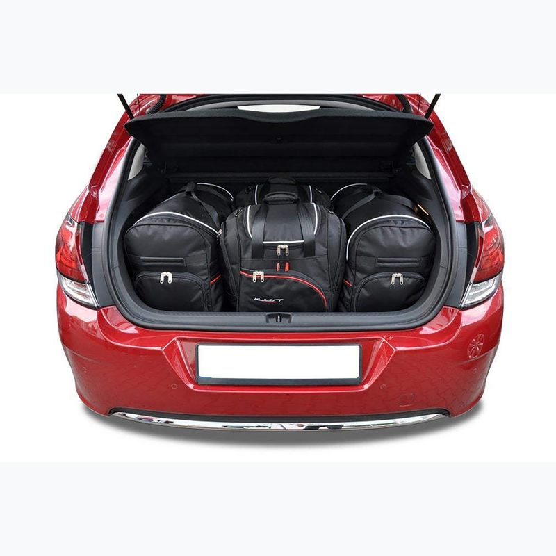 Bagažinės krepšių komplektas KJUST Citroen C4 Hatchback 2010-2017 4 vnt black 13