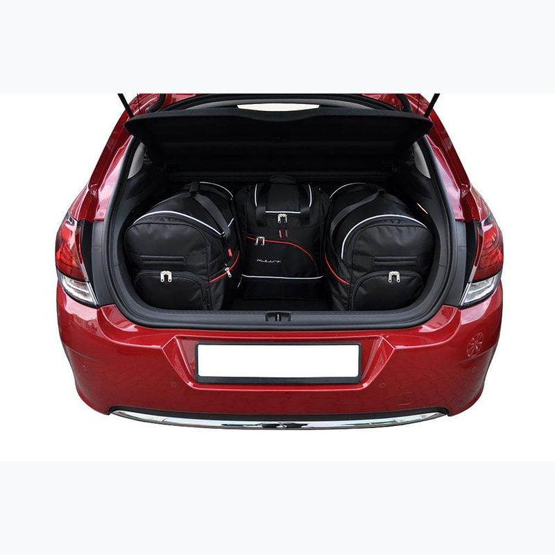 Bagažinės krepšių komplektas KJUST Citroen C4 Hatchback 2010-2017 4 vnt black 14