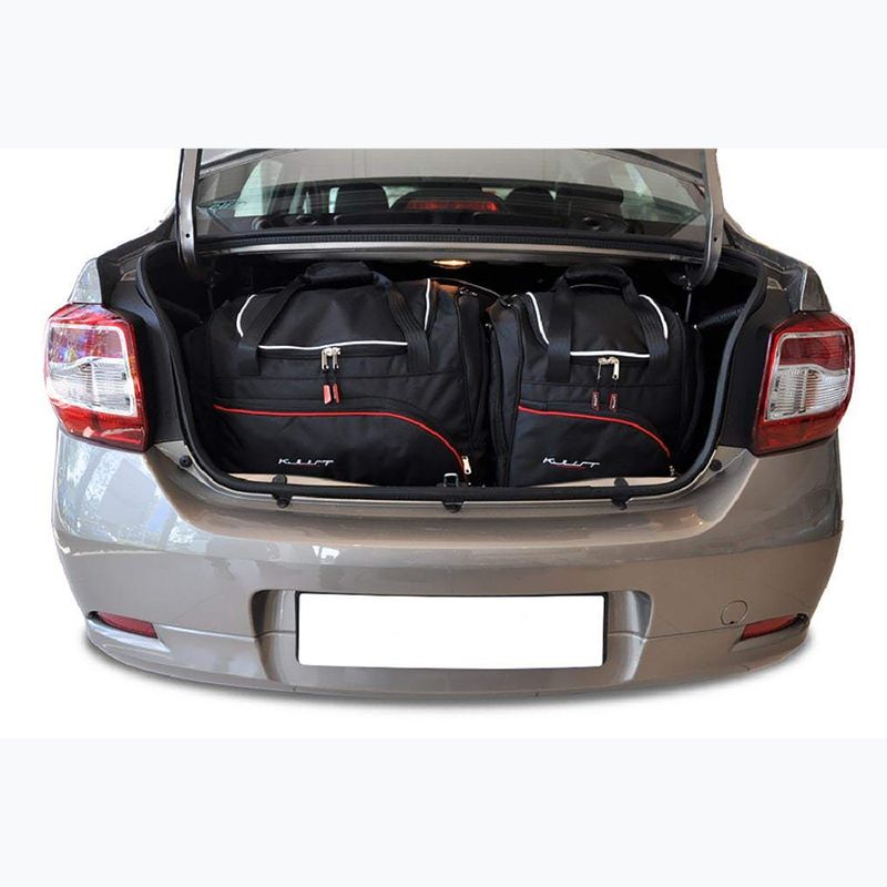 Bagažinės krepšių komplektas KJUST Dacia Logan Limousine 2012-2020 5 vnt black 15