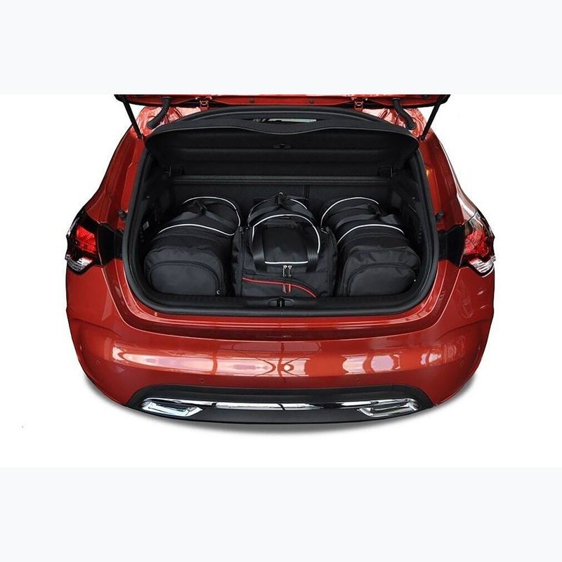Bagažinės krepšių komplektas KJUST Citroen DS4 2011-2015 4 vnt black 14