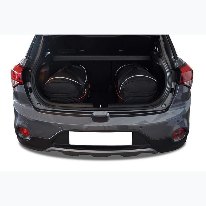 Bagažinės krepšių komplektas KJUST Hyundai I20 2014-2020 3 vnt black 11