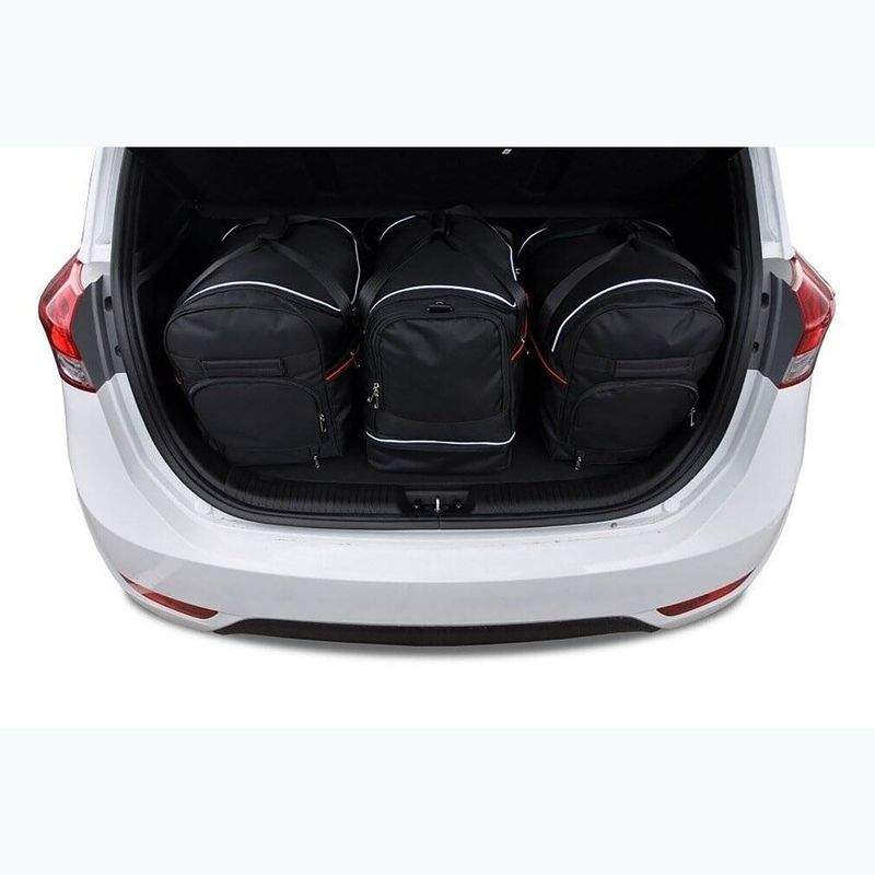 Bagažinės krepšių komplektas KJUST Hyundai IX20 2010-2020 3 vnt black 13