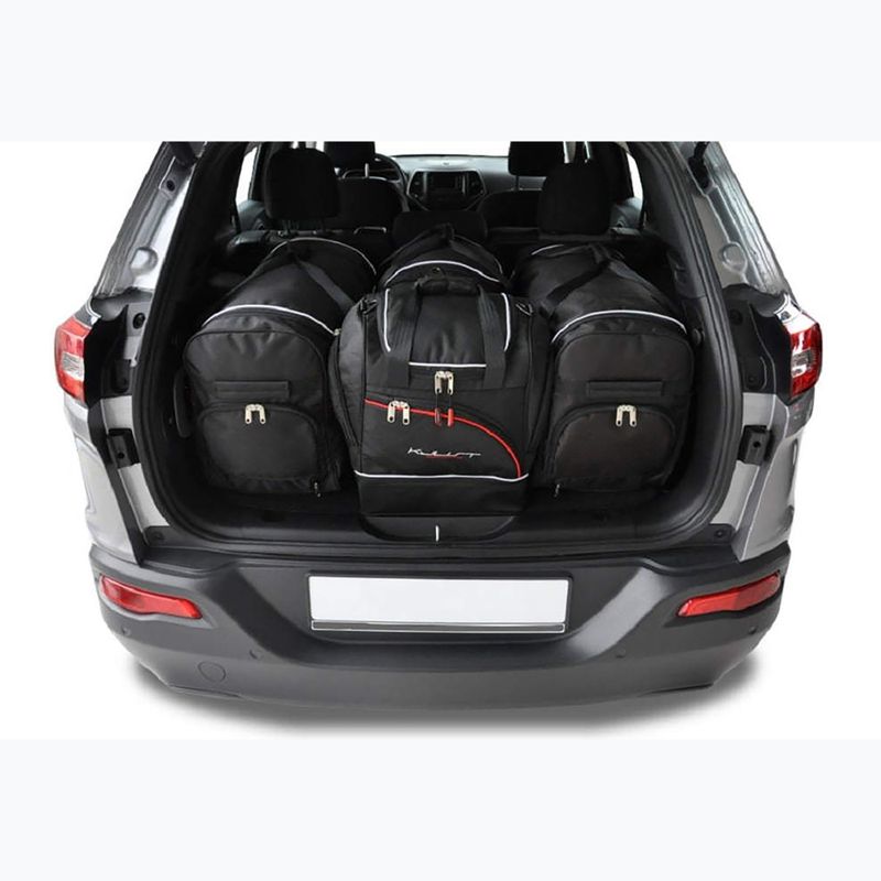 Bagažinės krepšių komplektas KJUST Jeep Cherokee 2014-2020 4 vnt black 14
