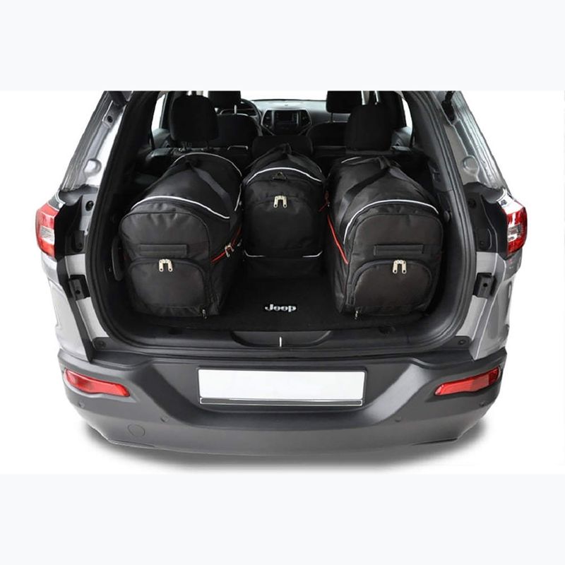 Bagažinės krepšių komplektas KJUST Jeep Cherokee 2014-2020 4 vnt black 15