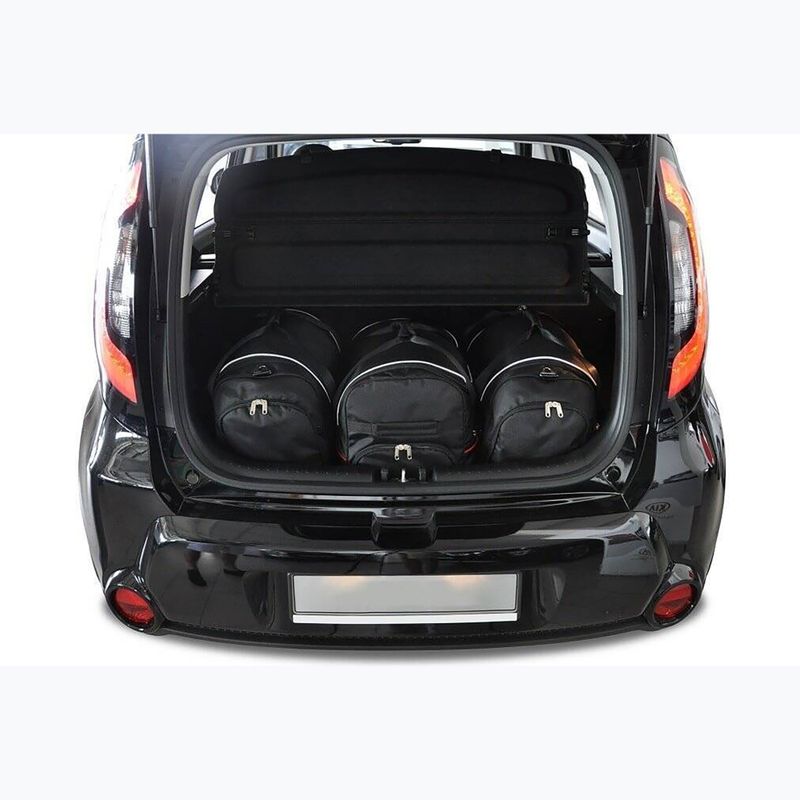 Bagažinės krepšių komplektas KJUST Kia Soul 2014-2016 3 vnt black 13