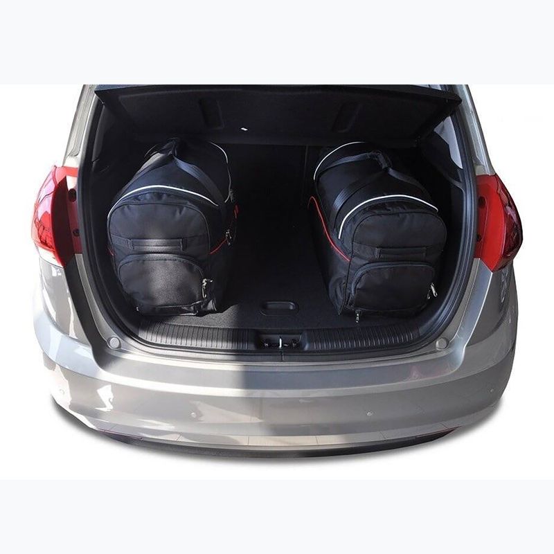 Bagažinės krepšių komplektas KJUST Kia Venga 2009-2019 3 vnt black 14