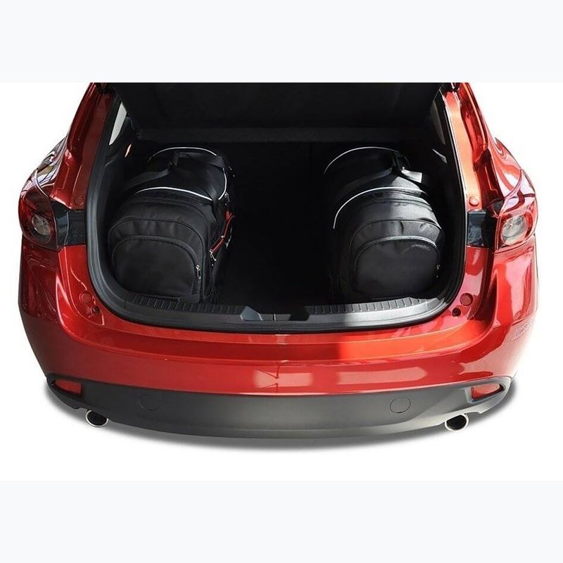 Bagažinės krepšių komplektas KJUST Mazda 3 Hatchback 2013-2018 4 vnt. Juodas 15