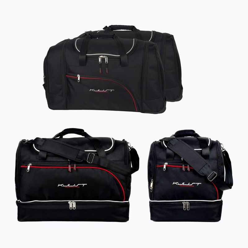 Bagažinės krepšių komplektas KJUST Nissan Qashqai 2007-2013 4 vnt. juodas
