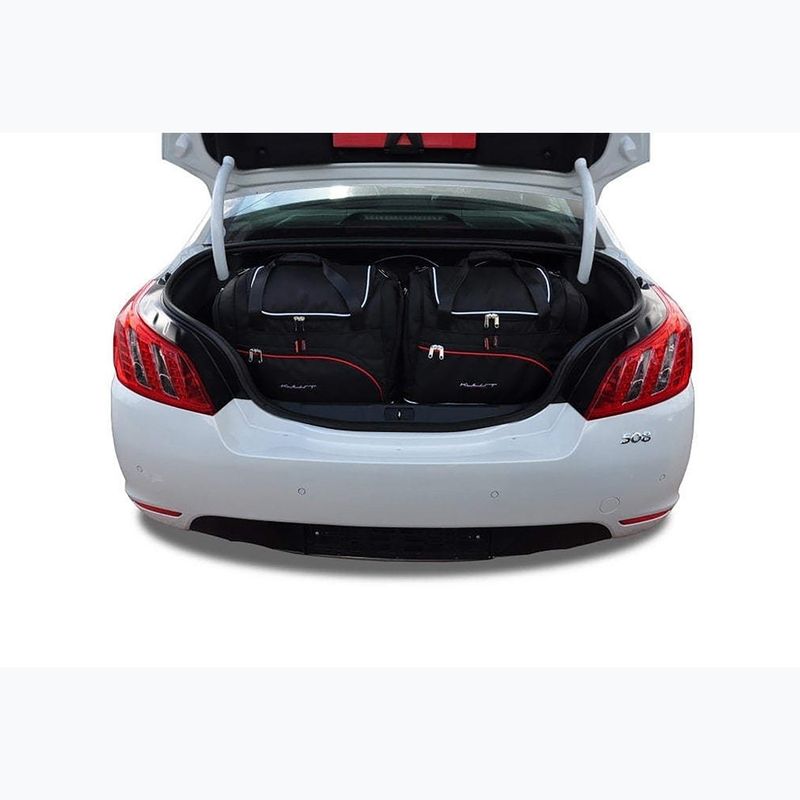 Bagažinės krepšių rinkinys KJUST Peugeot 508 Limousine 2011-2014 5 vnt. Juodas 12
