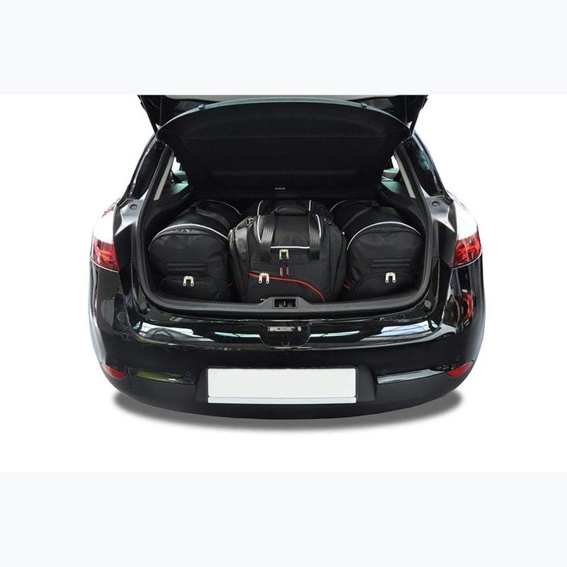 Bagažinės krepšių rinkinys KJUST Renault Megane Hatchback 2008-2015 4 vnt. Juodas 13