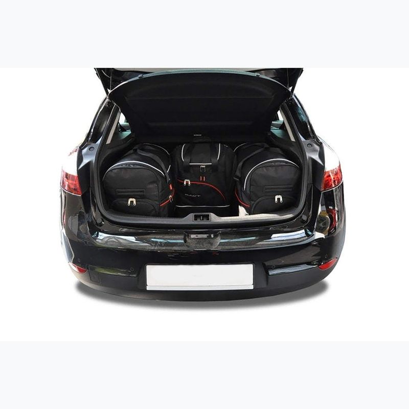 Bagažinės krepšių rinkinys KJUST Renault Megane Hatchback 2008-2015 4 vnt. Juodas 14