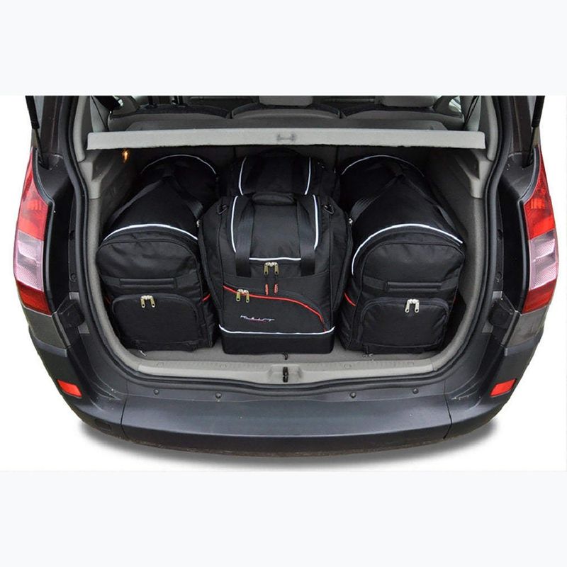 Bagažinės krepšių rinkinys KJUST Renault Scenic 2003-2009 4 vnt. Juodas 13