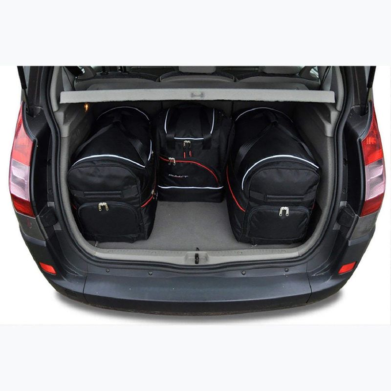 Bagažinės krepšių rinkinys KJUST Renault Scenic 2003-2009 4 vnt. Juodas 14
