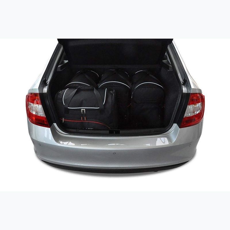 Bagažinės krepšių rinkinys KJUST Skoda Rapid Liftback 2012-2019 5 vnt. Juodas 13