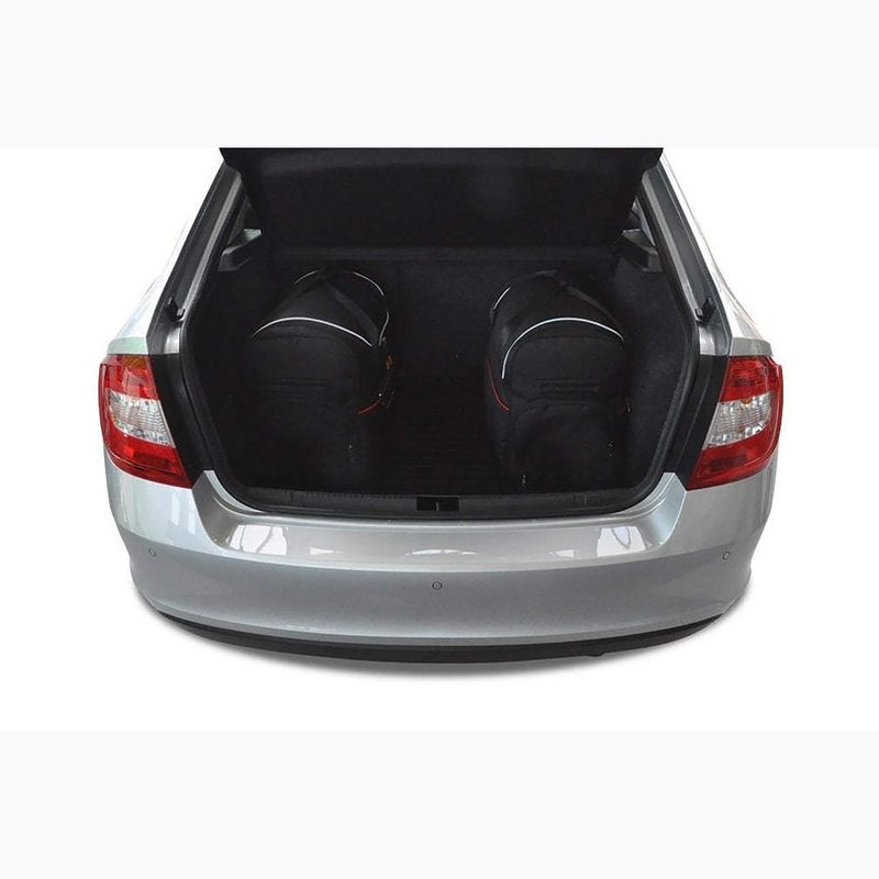 Bagažinės krepšių rinkinys KJUST Skoda Rapid Liftback 2012-2019 5 vnt. Juodas 15