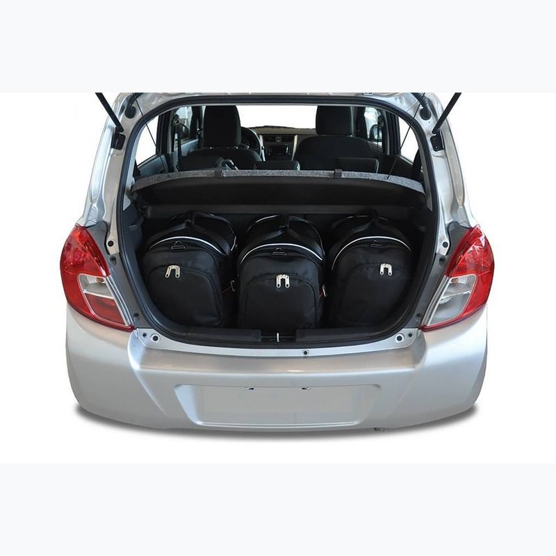 Bagažinės krepšių rinkinys KJUST Suzuki Celerio 2014-2019 3 vnt. Juodas 9