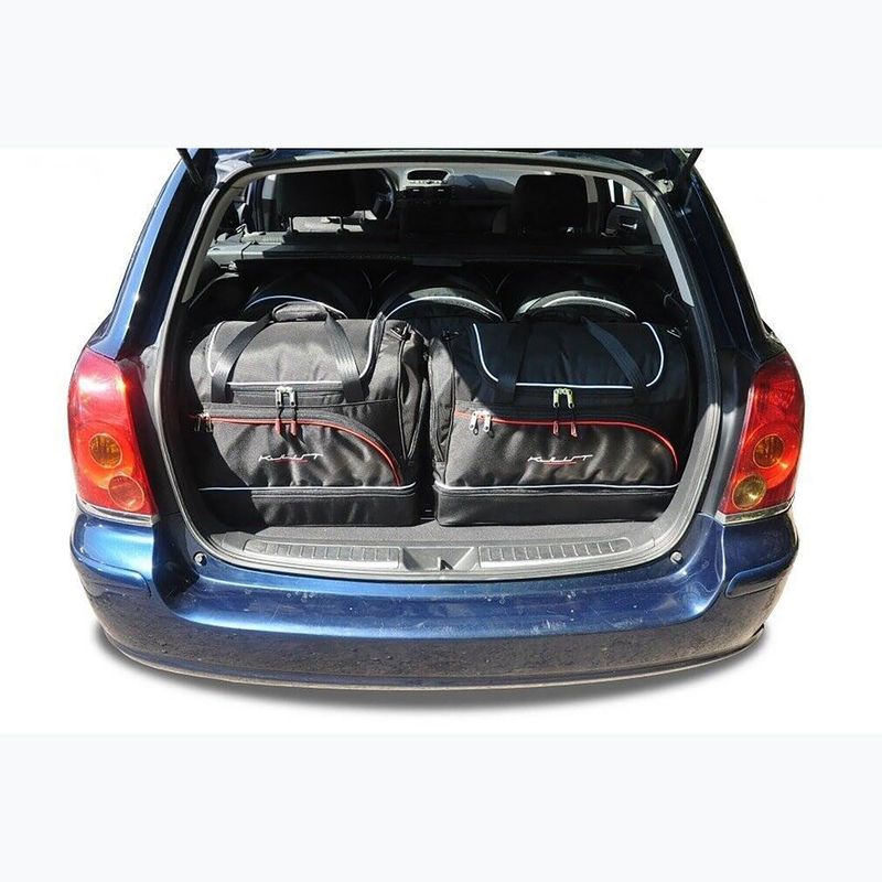 Bagažinės krepšių rinkinys KJUST Toyota Avensis Wagon 2002-2009 5 vnt. Juodas 15