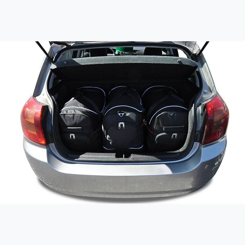 Bagažinės krepšių rinkinys KJUST Toyota Corolla Hatchback 2001-2009 3 vnt. Juodas 14