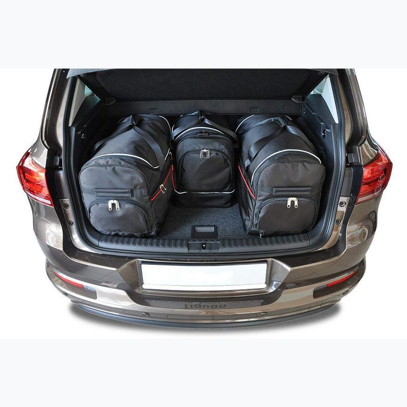 Bagažinės krepšių rinkinys KJUST Volkswagen Tiguan 2007-2015 4 vnt. juodas 18