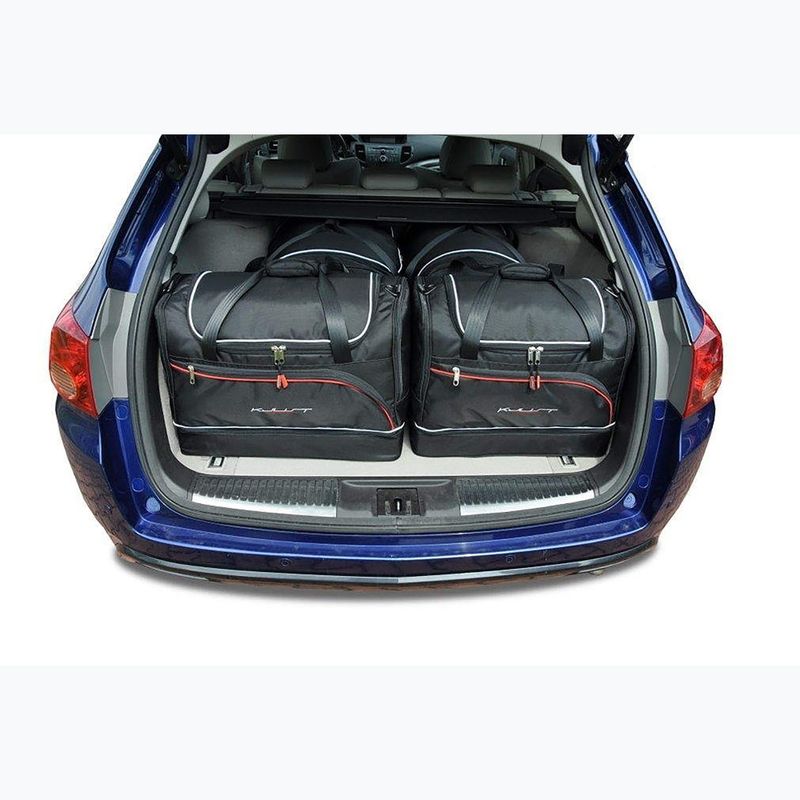 Bagažinės krepšių komplektas KJUST Honda Accord Tourer 2008-2016 4 vnt black 12