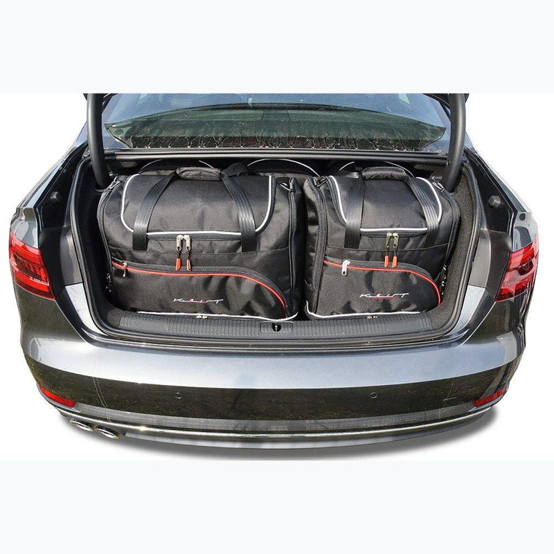 Bagažinės krepšių komplektas KJUST Audi A4 Limousine 2015+ 5 vnt black 16