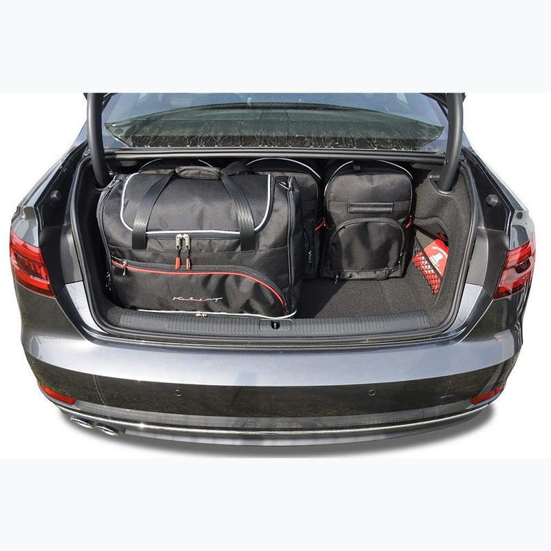Bagažinės krepšių komplektas KJUST Audi A4 Limousine 2015+ 5 vnt black 17