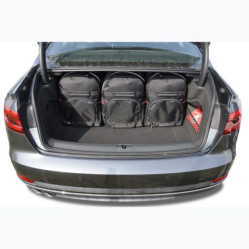 Bagažinės krepšių komplektas KJUST Audi A4 Limousine 2015+ 5 vnt black 18