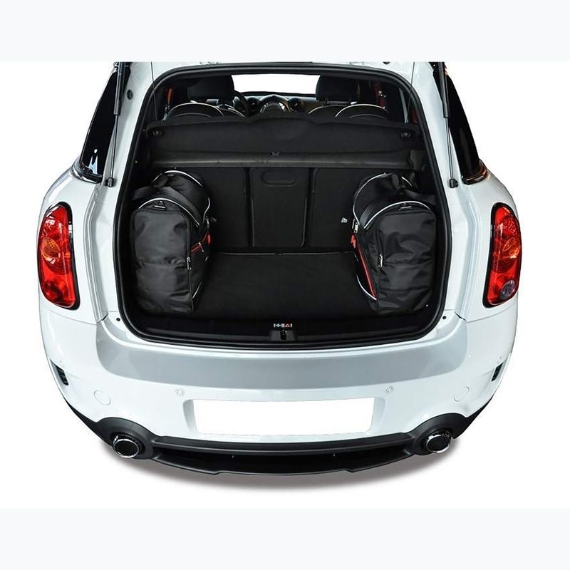 Bagažinės krepšių komplektas KJUST Mini Countryman 2010-2015 4 vnt. juodas 12
