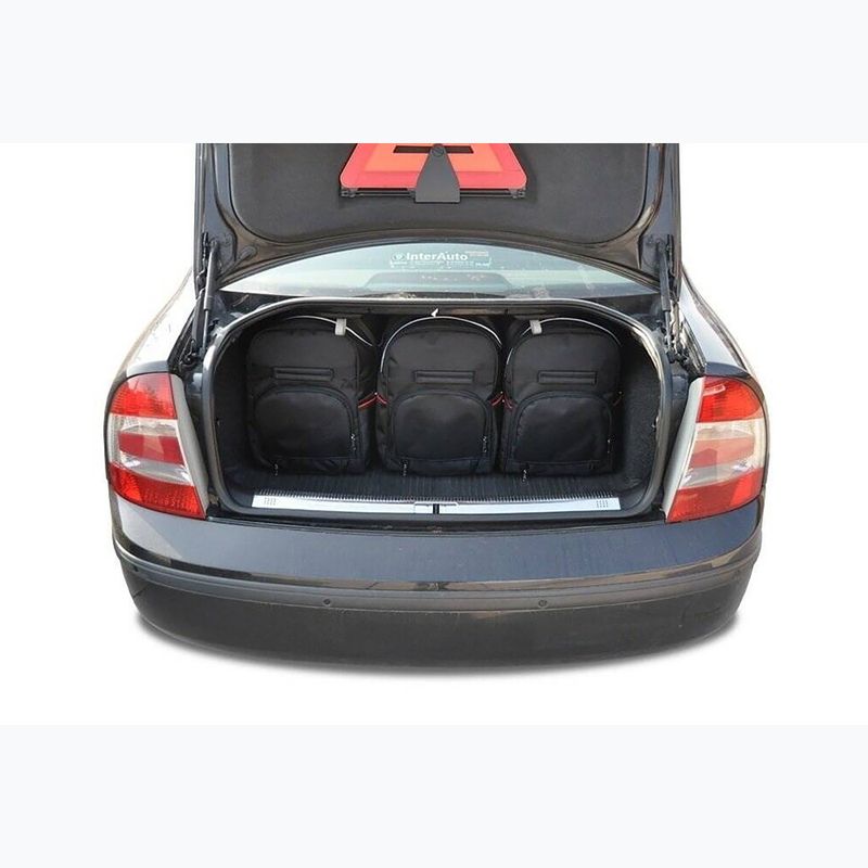 Bagažinės krepšių rinkinys KJUST Skoda Superb Limousine 2001-2008 5 vnt. Juodas 12