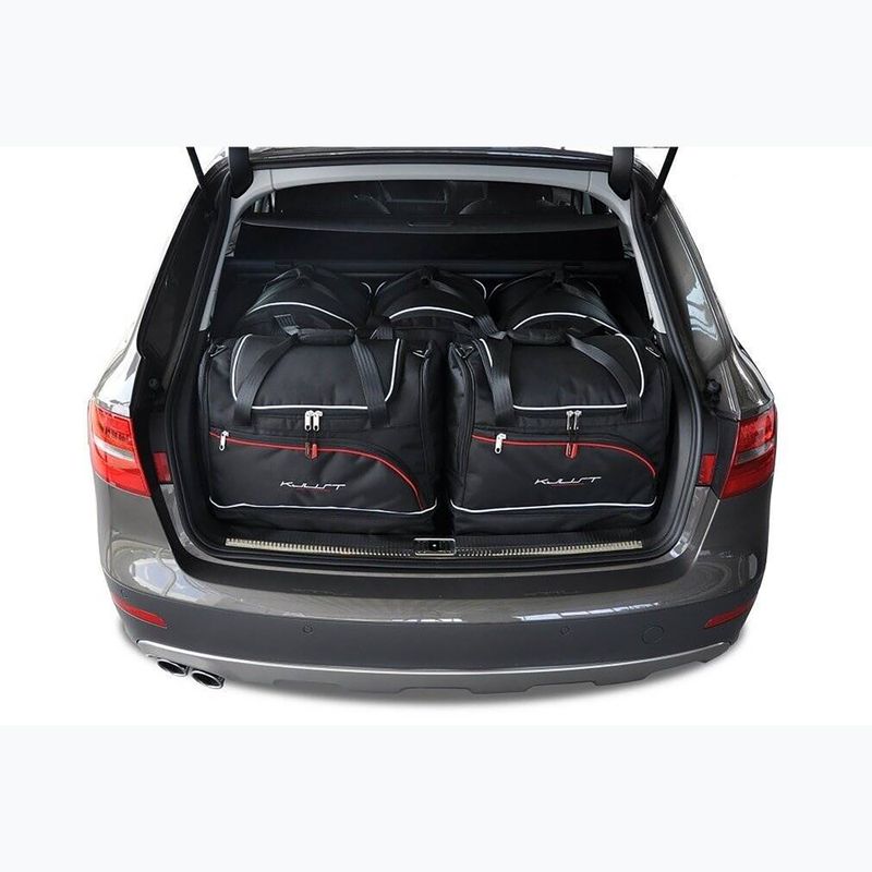 Bagažinės krepšių komplektas KJUST Audi A4 Avant 2008-2015 5 vnt black 16