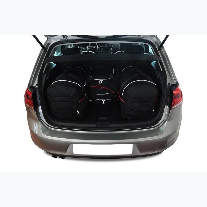Bagažinės krepšių komplektas KJUST Volkswagen Golf Hatchback 2012-2020 4 vnt. juodas 12