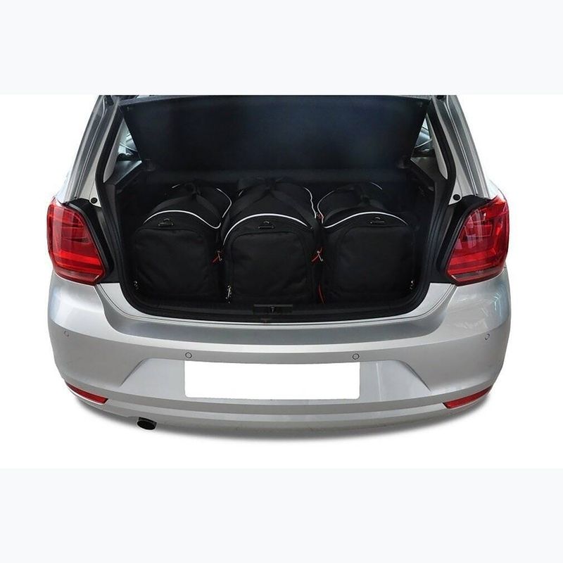 Bagažinės krepšių rinkinys KJUST Volkswagen Polo 2009-2017 3 vnt. juodas 9