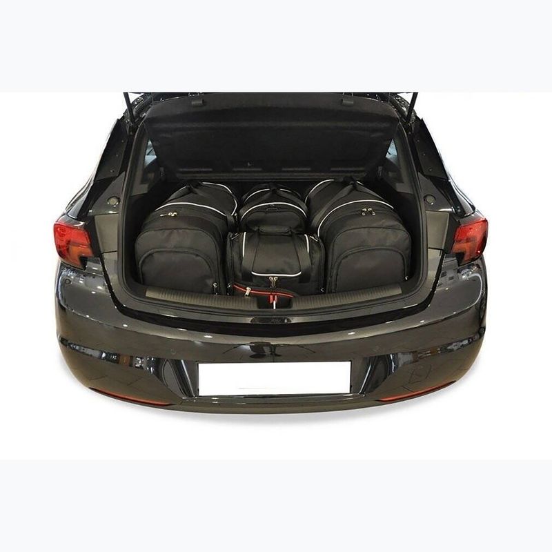 Bagažinės krepšių rinkinys KJUST Opel Astra Hatchback 2015-2021 4 vnt. Juodas 13
