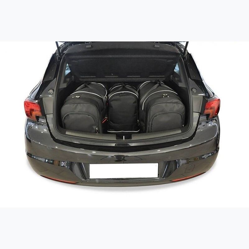 Bagažinės krepšių rinkinys KJUST Opel Astra Hatchback 2015-2021 4 vnt. Juodas 14