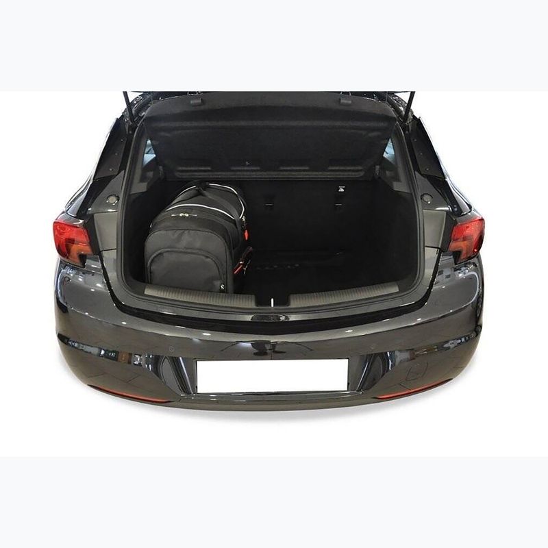 Bagažinės krepšių rinkinys KJUST Opel Astra Hatchback 2015-2021 4 vnt. Juodas 16