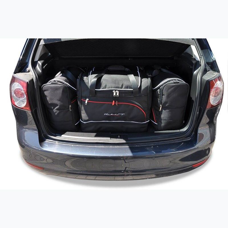 Bagažinės krepšių komplektas KJUST Volkswagen Golf Plus 2008-2012 4 vnt. juodas 12