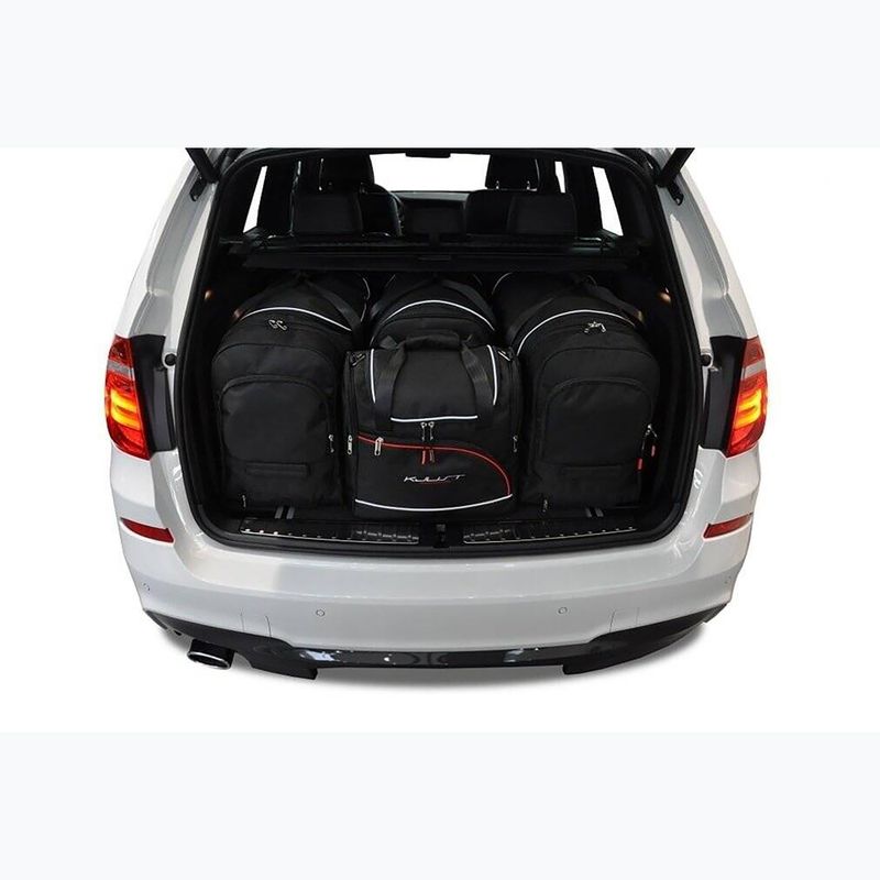 KJUST BMW X3 bagažinės krepšio komplektas 2010-2017 m. 4 vnt., juodas 14