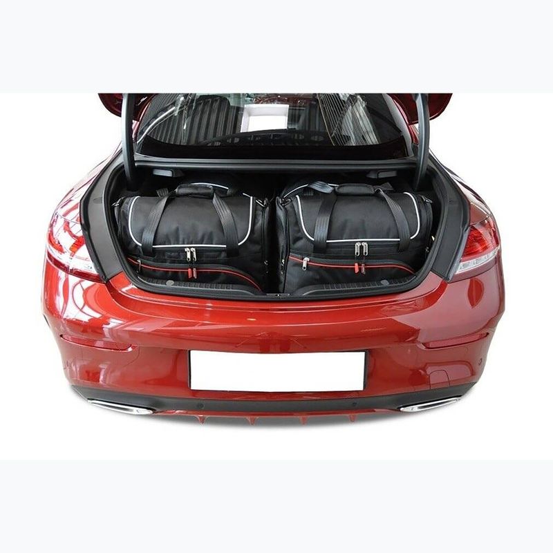 Bagažinės krepšių komplektas KJUST Mercedes-Benz C Coupe 2014-2021 4 vnt. juodas 12