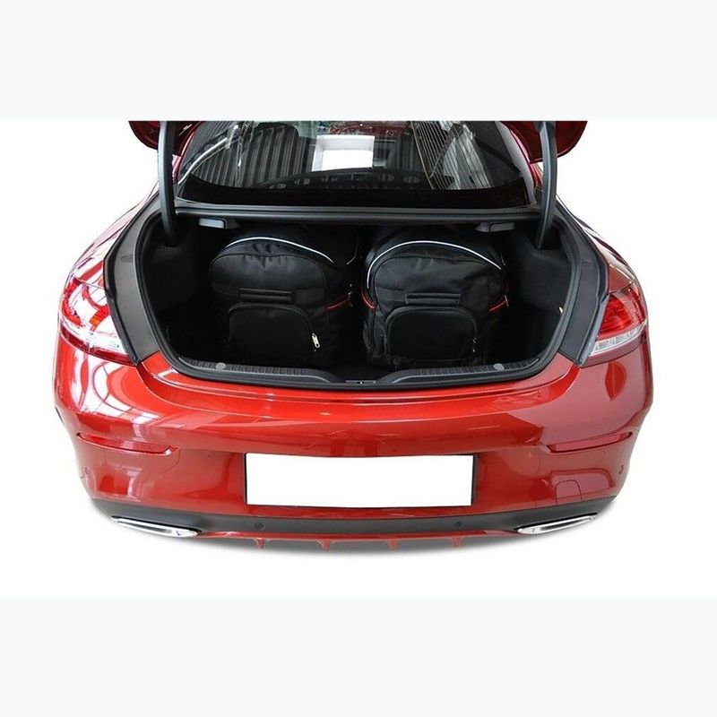 Bagažinės krepšių komplektas KJUST Mercedes-Benz C Coupe 2014-2021 4 vnt. juodas 13