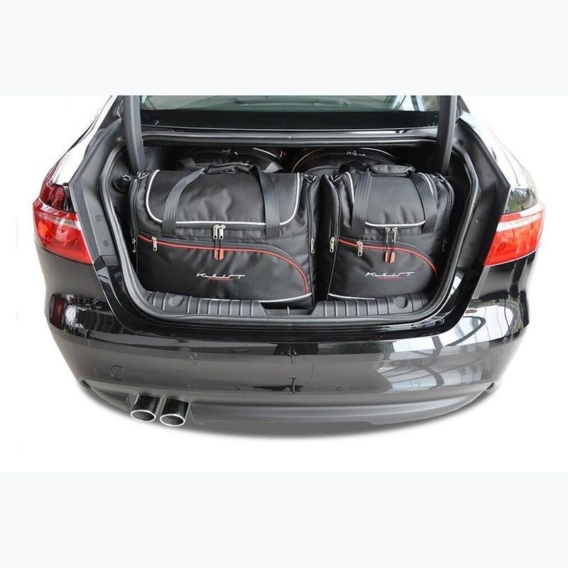 Bagažinės krepšių komplektas KJUST Jaguar Xf Limousine 2015-2020 4 vnt black 16