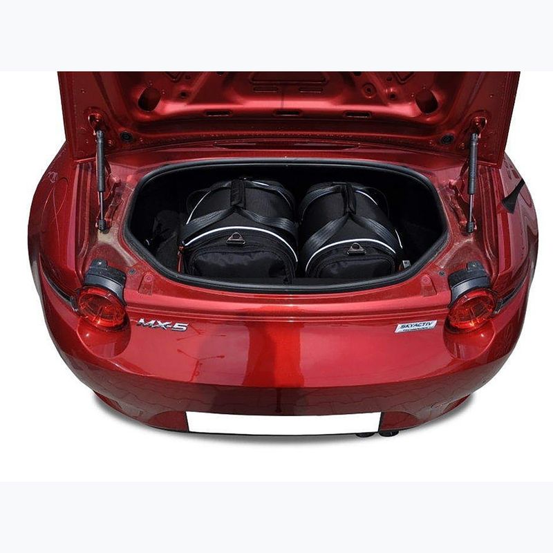 Bagažinės krepšių komplektas KJUST Mazda Mx-5 2015+ 2 vnt. Juodas 10
