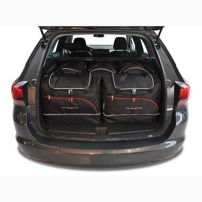 Bagažinės krepšių rinkinys KJUST Opel Astra Tourer 2016-2021 5 vnt. Juodas 11